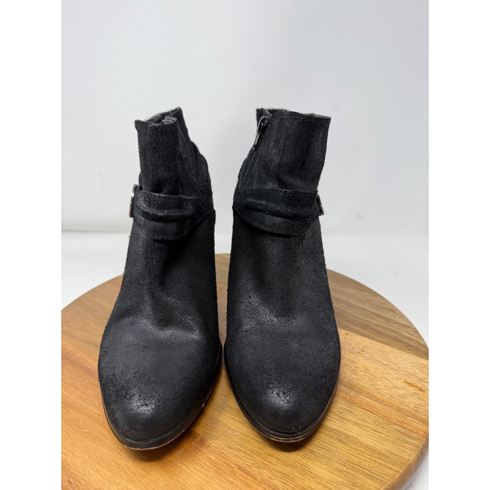 Miranda Lambert Black Suede‎ Leather Guitar Ankle Booties Women's Size 10M - Picture 6 of 12